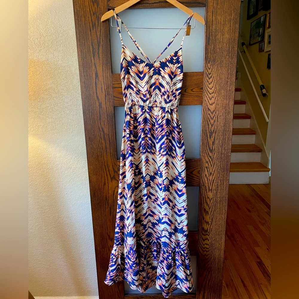 Parker Strappy Maxi Dress, Size S